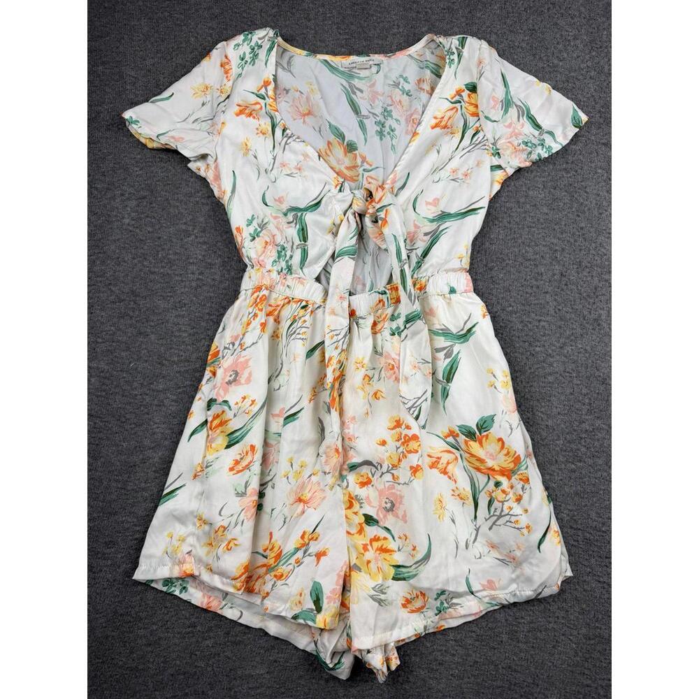 American Eagle Floral Print Women's Romper‎ XS Petite
